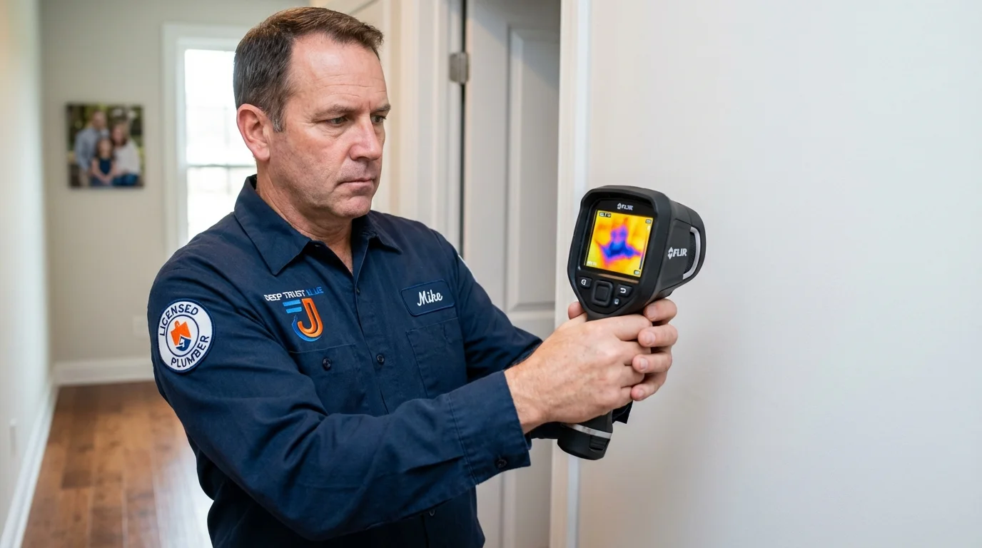 Thermal imaging leak detection by Johns Plumbing LLC in Palm Bay